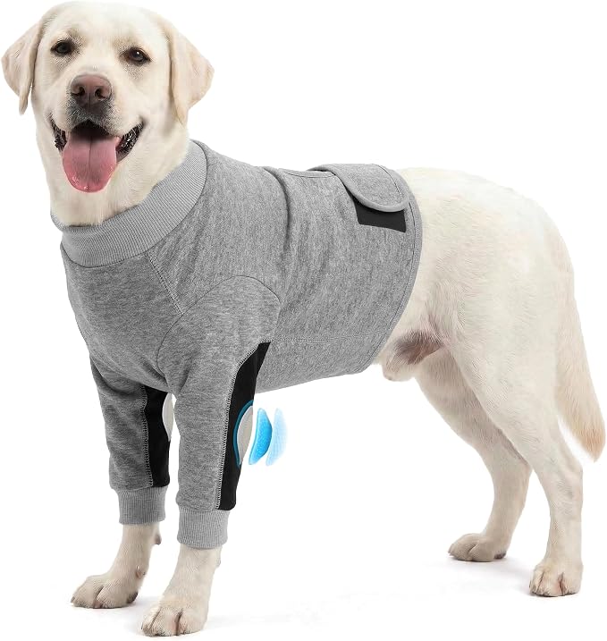 Dog Recovery Suit for Front Legs, Dog Elbow Protector with Padded Elbow Coverage to Stop Licking, Front Leg Sleeve for Hot Spots, Wounds, Hygroma, Calluses & Post-Surgery Care,XL
