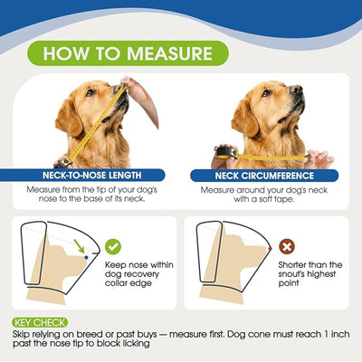 Dog Cone Collar After Surgery, Soft Cone for Small Dogs to Stop Licking, Adjustable Elizabethan Collar for Dogs, Lightweight Breathable Dog Recovery Cones for Wound Healing & Hot Spots