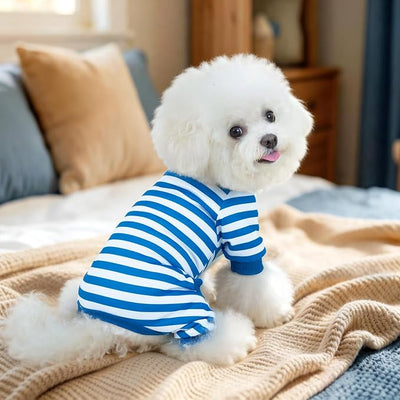 XPUDAC 4 Pack Dog Pajamas for Small Dogs, Soft Dog Onesie, Comfy Puppy Clothes Lightweight Pet Pjs Outfit Pet Clothes for Boy, 2XL