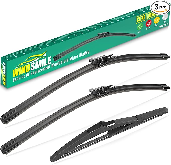 20" 19" 10" Windshield Wiper Blades Replacement for Mini Cooper Countryman 2011 2012 2013 2014 2015 2016 BMW Mini Country Man SUV R60 Premium Front Rear Wipers Set - OEM Quality (Pack of 3)