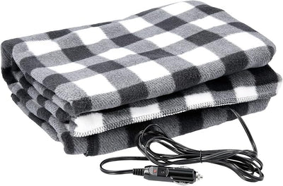 Heated Blanket 12-Volt Portable Electric Blankets for Car, Truck,or RV Trips Camping Emergency Use Fast Heating No Battery