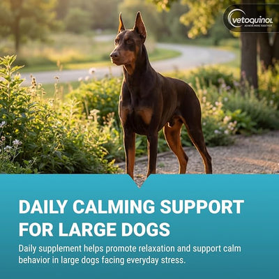 Vetoquinol Zylkene Calming Support Supplement for Large Dogs 33-132lbs, Promotes Relaxation, Reduces Stress, and Supports Occasional Anxiety Relief for Dogs, 450mg - 30 Capsules