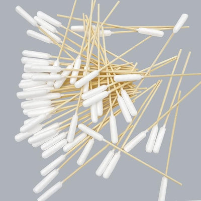 6 Inch Long Cotton Swabs for Dogs ，Cat，Small Pet Ears Cleaning, Pet Cotton Ear Buds Swabs,Ear Cleaning Swabs with Bamboo Handle,Apply for Daily Ear Cleaning Removes Wax, Dirt (200pcs)