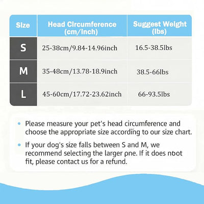 No Flap Ear Wraps for Dogs, Dog Ear Muffs Noise Protection & Anxiety Relief, Quiet Ears Cover Headband Waterproof Ear Protector for Fireworks Grooming Swimming Bathing, Blue S