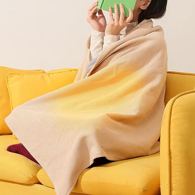 Heated Shawl Wraps for Women Rechargeable Portable Heated Blanket Soft Cordless USB Electric Heated Blanket Zipper