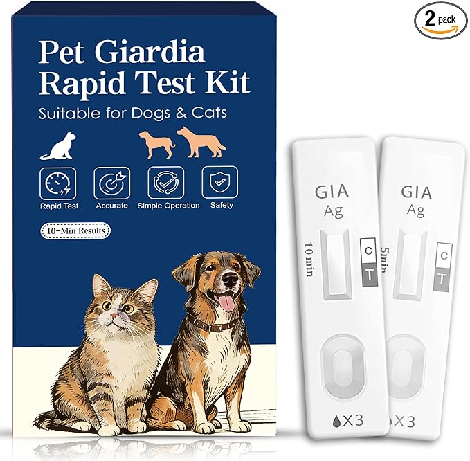 Giardia Test Kit for Dogs & Cats, Pack of 2