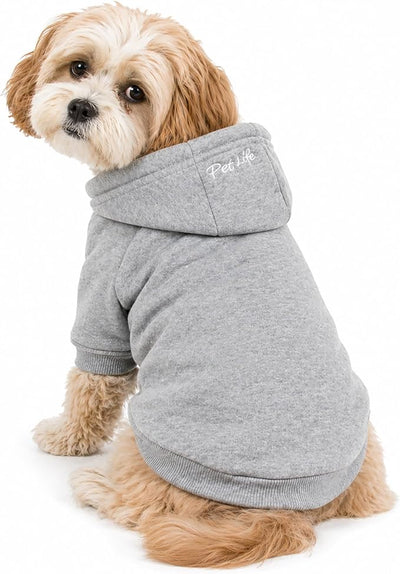 Pet Life ® Premium Ultra-Soft Year-Round Machine Washable American Classic Breathable Cotton Hooded Dog Sweater Pet Hoodie