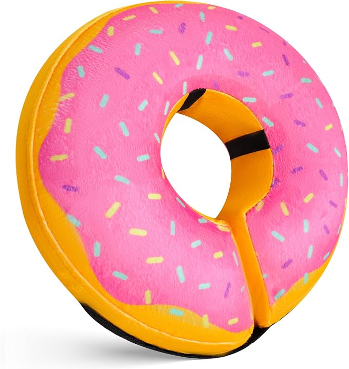 Inflatable Dog Cone Collar for Dogs & Cats - Soft, Adjustable Blow-up Donut E-Collar for Small, Medium & Large Pets