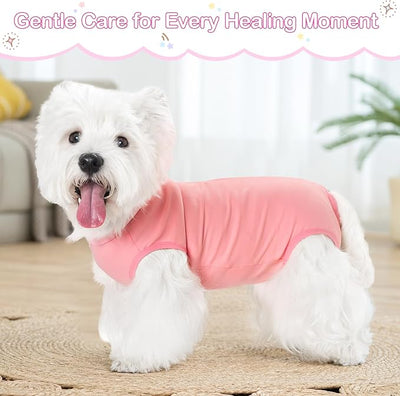 Coppthinktu Dog Surgery Recovery Suit for Dogs After Surgery Female, Dog Onesie Neuter Puppy Spay Shirts, Post-Op Bodysuit Pajamas Anti Licking Abdominal Wounds Cone Alternative