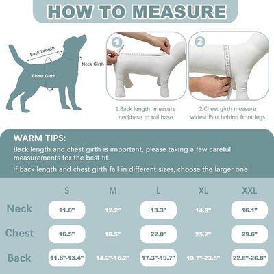 Recovery Suit for Dogs Cats, Dog Surgery Suit for Female Spay Male Neuter | Anti-Licking Dog Cone Alternative Onesie, Dog Surgical Recovery Suit After Abdominal Wounds, Green, Medium