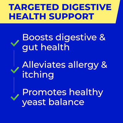 Vet Approved Probiotics & Digestive Enzymes for Dogs | Gut Health & Digestive Function Support | Pumpkin & Omega | Diarrhea, Seasonal Allergies & Itching | Prebiotic Supplement Chew (Pack of 2)