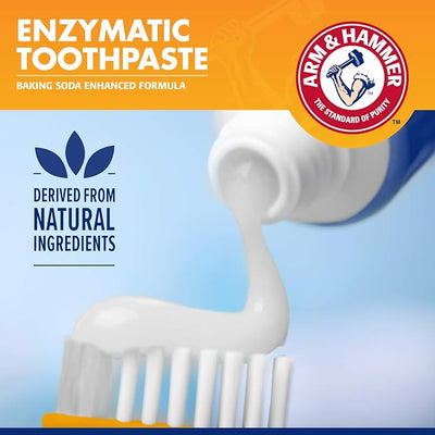 Arm & Hammer for Pets Tartar Control Dog Dental Kit, Enzymatic Toothpaste with Toothbrush and Fingerbrush, Baking Soda Formula Reduces Plaque and Tartar, Safe for Puppies, Beef Flavor, 3 Pc - 48 Pack