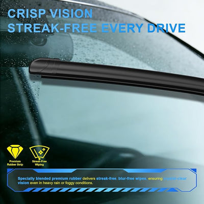 CJPPPZIW® Windshield Wipers -24"+18" Replacement for 2002-2008 Toyota Corolla/1998-2003 Toyota Sienna,OEM Quality Premium All-Season Wiper Blades (Set of 2)