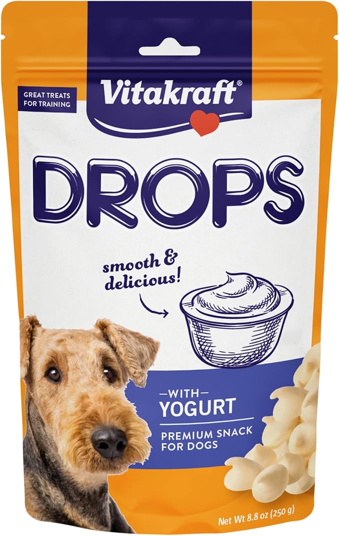 Drops Dog Treats with Yogurt - Bite-Sized Yogurt Training Treats for Dogs - Small Dog Treats