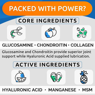 Liquid Collagen for Dogs w/Glucosamine (16 OZ) Advanced Mobility Joint Supplement for Dogs - Advanced Formula w/Chondroitin, MSM - Hip & Joint + Skin & Coat Care - Made in USA