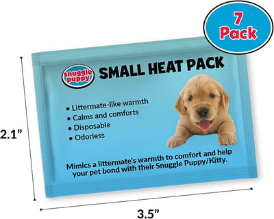 Snuggle Puppy Replacement Heat Packs for Junior (7 Count) - Disposable Pet Comfort Warmers for Puppy Anxiety Relief - Odorless, Non-Toxic, All Natural - Fits Smaller Junior Size