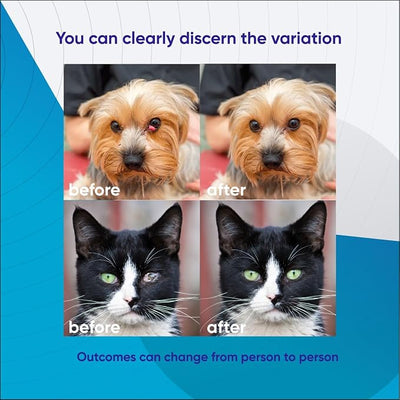 Dog Eye Drops - Cat Eye Drops - Vet Recommended Pet Eye Drops to Clean and Soothe Eye Infections, Allergies, Dry & Pink Eyes, Tear Stain Remover for Dogs, Cats, Horses & Birds (30 ml)