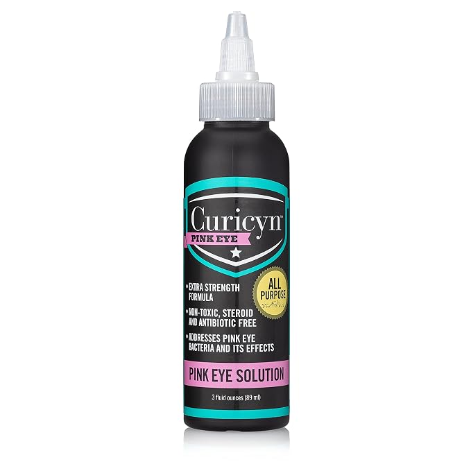 Pink Eye Solution (3 oz), Dog Eye Drops, Conjunctivitis Eye Drops for Dogs, Cats, Livestock and Horses, Dog Eye Wash with Purified Anolyte, Safe and Soothing Dog Eye Drops for Infection