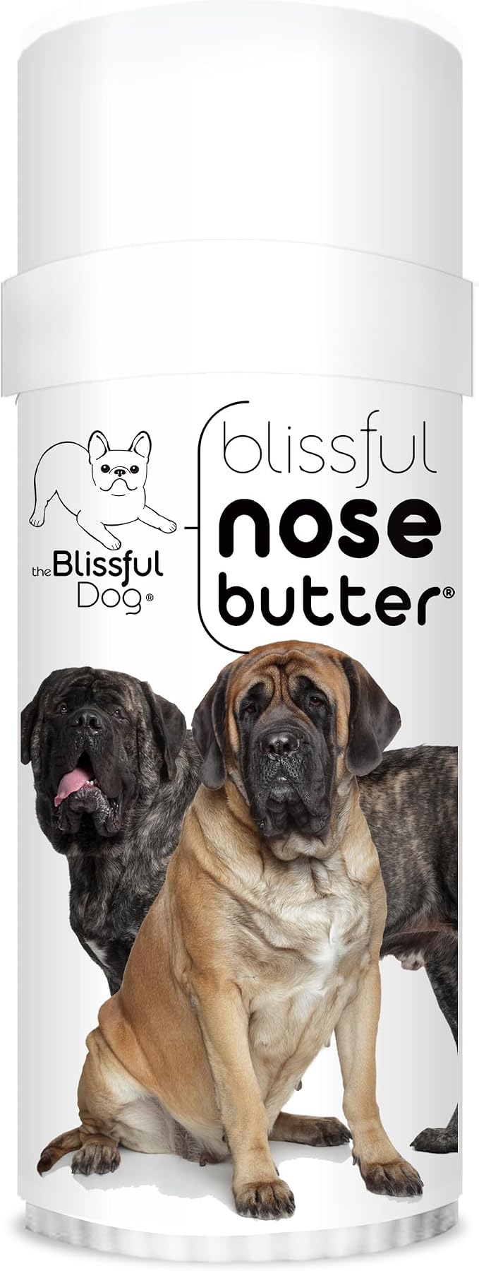 Mastiff Nose Butter, Versatile Dog Nose Balm for Dry Nose, Handcrafted Nose Moisturizer, Easy-to-Apply Dog Essentials, Unscented, 2 oz.