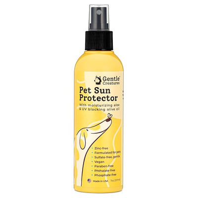 Gentle Creatures Dog Sunscreen - SPF 30+ With Skin Moisturizing Vitamin E and Olive Oil - No Zinc Oxide Safe for All Dogs and Cats - Dog Beach Accessories, Dog Camping Gear, Sunscreen for White Dogs