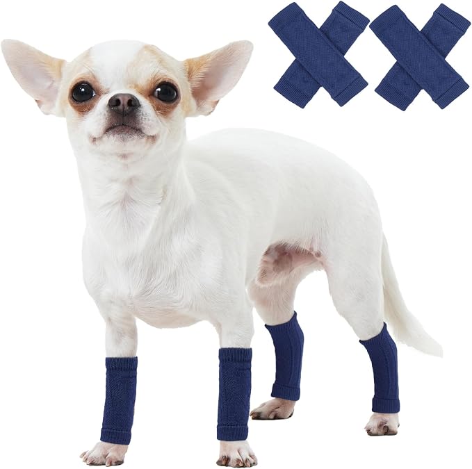 ROZKITCH 4 PCS Cat Leg Sleeve, Cat Leg Wound Protector, Leg-Knee Joint Protectors, Stop Licking A Wound On-Leg