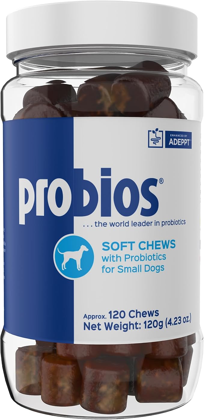 for Dogs Soft Chews, Daily Probiotic Supplement for Gut Health, Digestion and Immune Support Medium and Large Breeds, Chicken Liver Flavor, 4.23 oz 120 Chews
