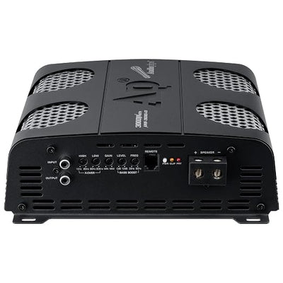 Audiopipe 3000 Watts Full Range Class D Mosfet Amplifier (APHF-3000D-H2), 4-Point Protection System, 2 Ohm, BTL Mode, Remote Bass Control Knob