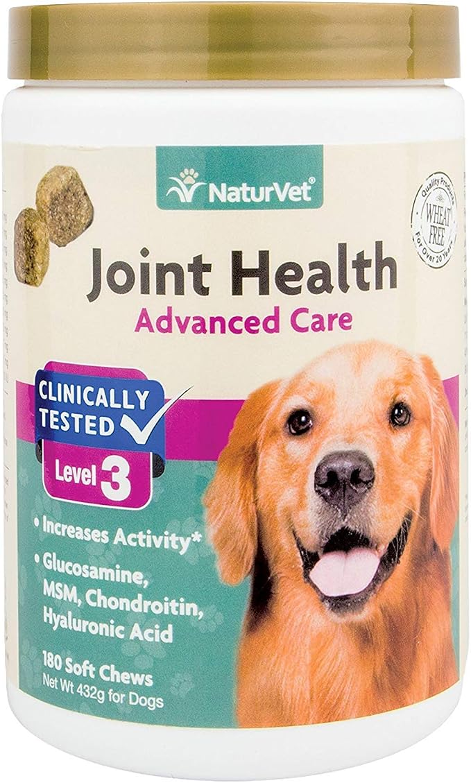 NaturVet Joint Health Level 3 Dog Soft Chew 15.2 oz. Count of 180
