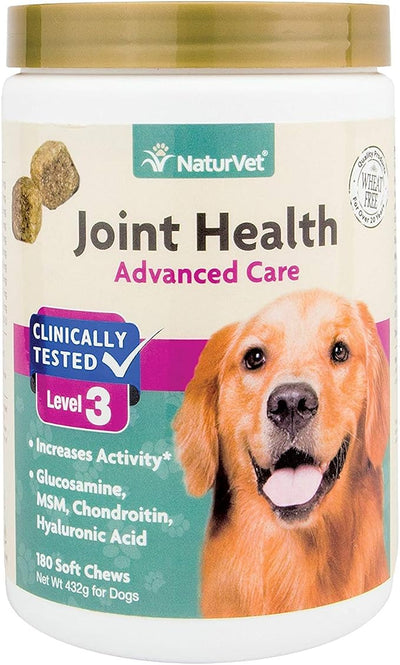 NaturVet Joint Health Level 3 Dog Soft Chew 15.2 oz. Count of 180