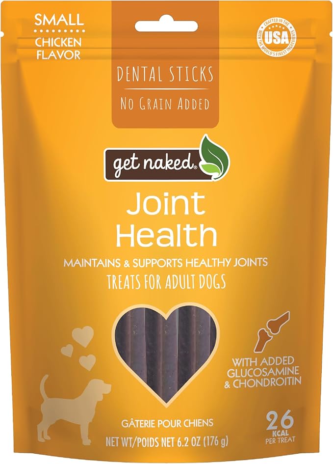 Grain Free 1 Pouch 6.2 Oz Joint Health Dental Chew Sticks, Small