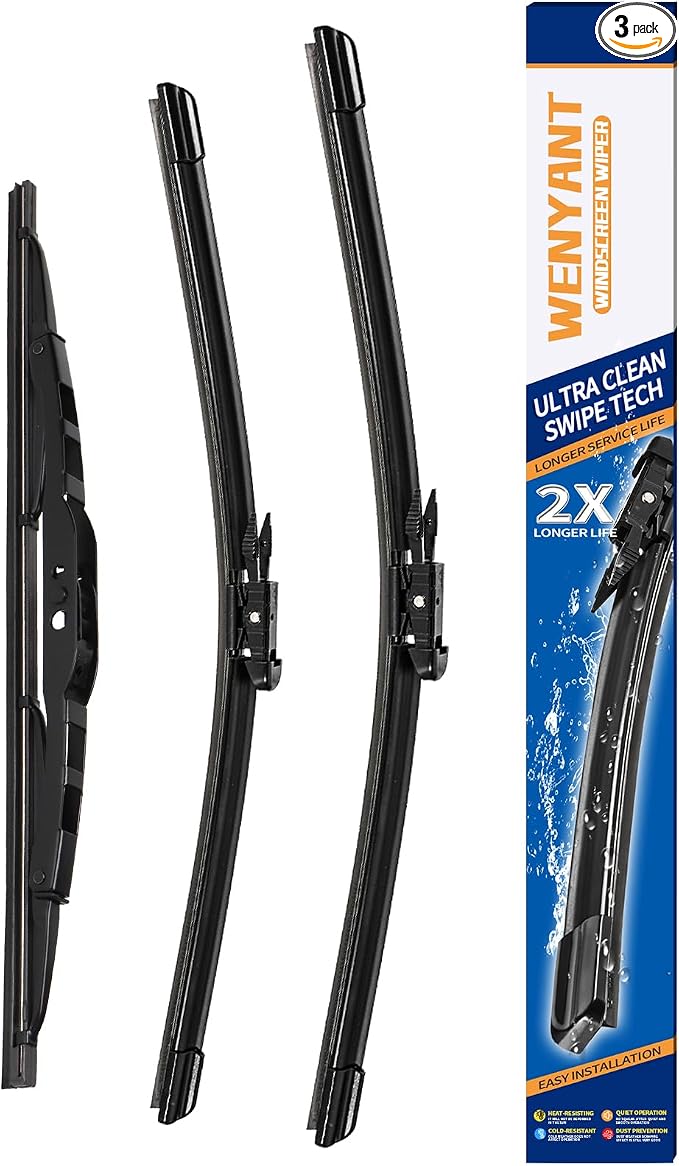 24"/21"/13" Windshield Wipers Compatible with Chevy Chevrolet Traverse 2012-2017 Front and Rear Wiper Blades for My Car Original Equipment Automotive Replacement (Set of 3)