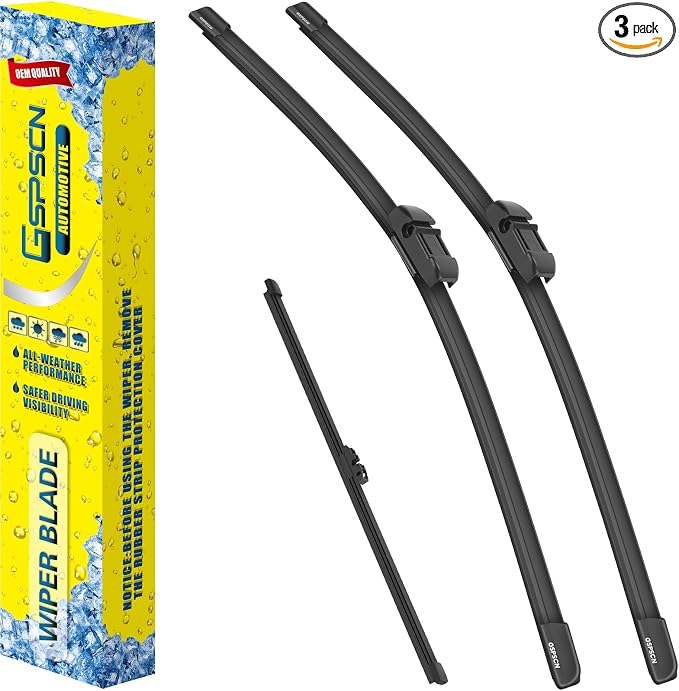 GSPSCN 3 Wipers Replacement For BMW X3 2017 2016 2015 2014 2013 2012 2011, Original Equipment Windshield Wiper Blades Set 26"+20"+13"(Set of 3)