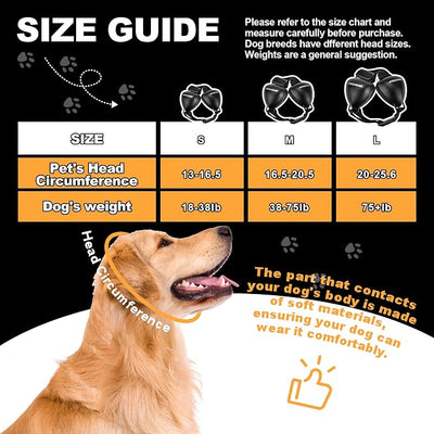 PROHEAR Dog Ear Muffs Hearing Protection for Dogs, NRR 28dB Noise Cancelling Headphones, Easy to Adjust Dog Hearing Protection Earmuffs for Thunder, Hunting, Tourism, Cars, Racing, Small, Black