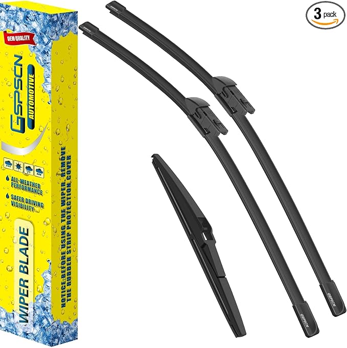 GSPSCN 3 Wipers For Lexus NX200t 2017-2015 NX300 2021-2018 NX300h 2021-2015，Original Equipment Windshield Wiper Blades Set 26"+16"+12" (Set of 3)
