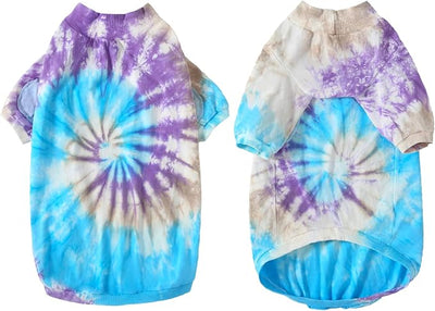 Dog Cotton Colorful Purple T-Shirts Soft and Stretchy Dog Shirt Pajamas Pets Clothes for Extra Large Dogs(2XL Purple)
