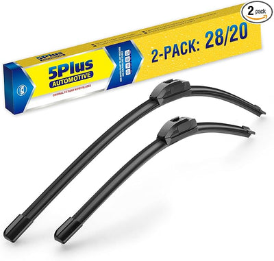 5 PLUS Custom-Fit Wipers fits Toyota Sienna 2011-2020 Wiper Blades | 28” and 20” Wiper Blade Set,All-Seasons,Streak-Free Wiping,Quiet Clear Visibility,OEM Quality,Original Equipment Replacement