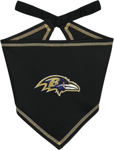 Pets First NFL Baltimore Ravens TIE Bandana, Size Small/Medium. Dog Bandana Scarf Bib for Pet Cat Dog. The Ultimate Game-Day, Party Bandana