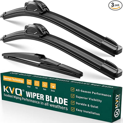 Windshield Wiper Blades Replacement for Jeep Compass 2018 2019 2020 2021 2022, Original Equipment Replacement Front Rear Wiper Blade Set - 24" 18" 10" (Set of 3)