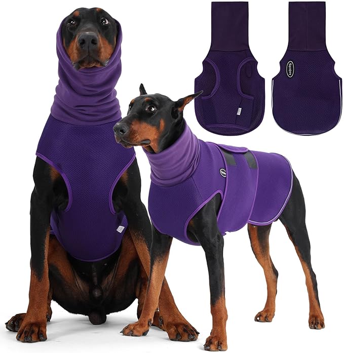 Dog Anxiety Vest with Hood, Soft Thunder Jacket for Fireworks, Vet Visits & Separation Anxiety – No Medication or Training