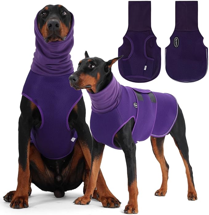 Dog Anxiety Vest with Hood, Soft Thunder Jacket for Fireworks, Vet Visits & Separation Anxiety – No Medication or Training
