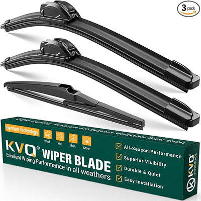Windshield Wiper Blades Replacement for Toyota RAV4 2001-2005, Toyota Highlander 2001-2007 Original Factory Quality Front Rear Wiper Blade Set - 22" 19" 12" (Set of 3)