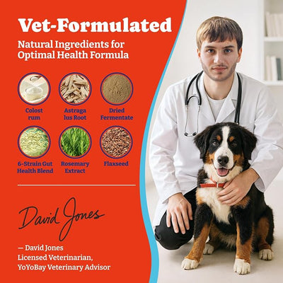 Dog Allergy Relief Chews – 180 Soft Chews, Salmon & Blueberry Flavor - Immune Support & Itch Relief with Colostrum, Astragalus Root, 6-Strain Gut Health Blend