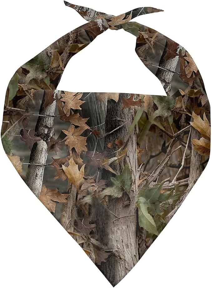 Camo Hunting Dog Bandanas One Piece Dog Kerchief Bibs Triangle Dog Scarf Adjustable Pet Costume Accessories Decoration