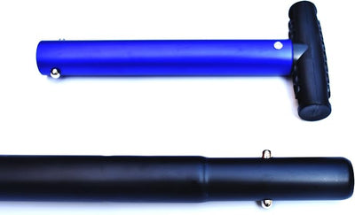 Portable Telescopic Aluminum Utility Car Adjustable Extended Edition Snow Shovel (Blue)