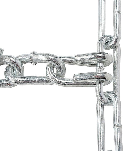 OakTen Set of 2 ATV/UTV Tire Chains with Tensioners - Durable 4-Link Ladder Design with V-Bar for Superior Traction in Snow, Mud, and Ice - Fits Tire Sizes 24x8x11 24x8x12 24x9x12 25x8x12
