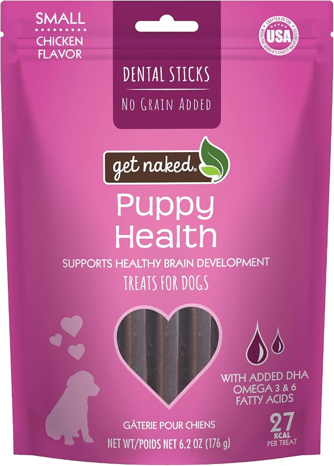 Grain Free 1 Pouch 6.2 Oz Puppy Health Dental Chew Sticks, Small