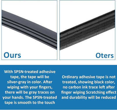 BFXM 4Pcs Wiper Blade Refill, 28 inch DIY Adjustable Universal Replacement Wiper Blade Refill Replacement for Front and Rear Windshield Wiper Baldes Rubber Strip for Car, Truck, SUV