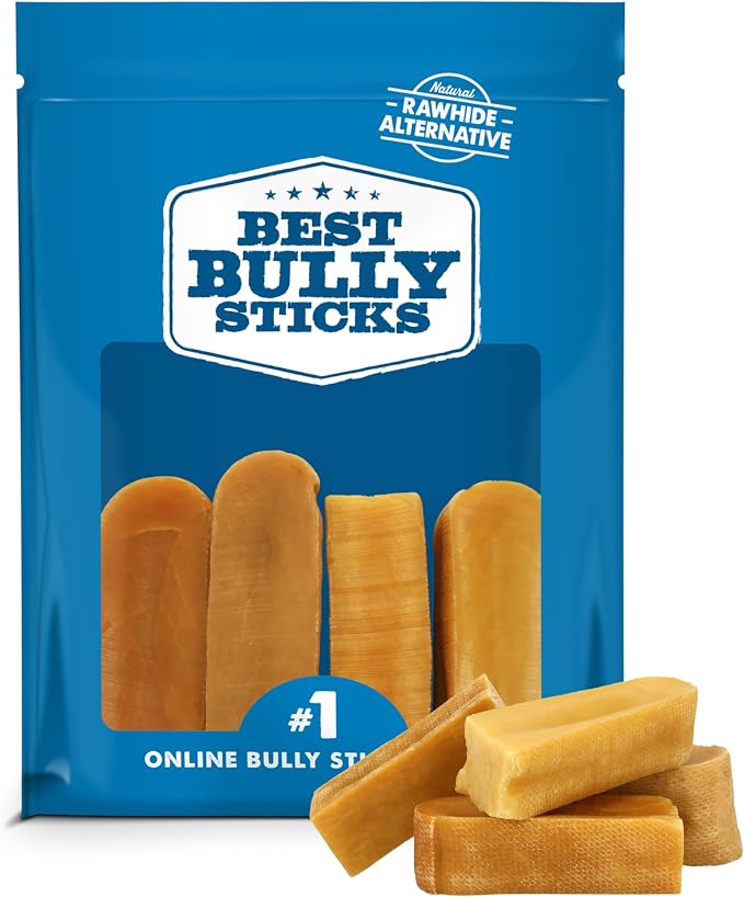 Yak Cheese Himalayan Dog Chews - Medium 4 Count (Pack of 1) - Natural, Lactose Free Cheese, Odor-Free, Long-Lasting Snack