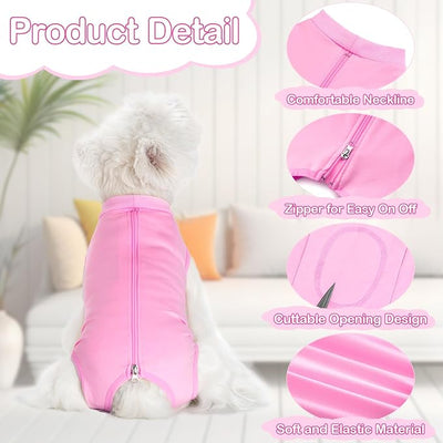 Coppthinktu Dog Surgery Recovery Suit for Dogs After Surgery Female, Dog Onesie Neuter Puppy Spay Shirts, Post-Op Bodysuit Pajamas Anti Licking Abdominal Wounds Cone Alternative