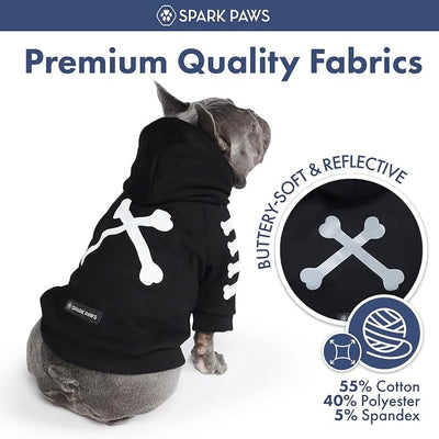 Spark Paws Dog Hoodie – Premium Dog Sweater for Small, Medium, and Large Dogs | Warm Outfits for French Bulldogs, Pitbull, Puppy, Winter Jacket Alternative - Woof - 4XL